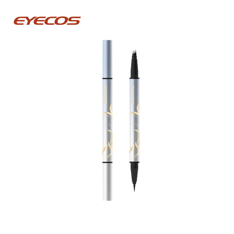 Multifunksjonell Liquid Eyeliner Pen+ Eyebrow Pencil 4 Brush